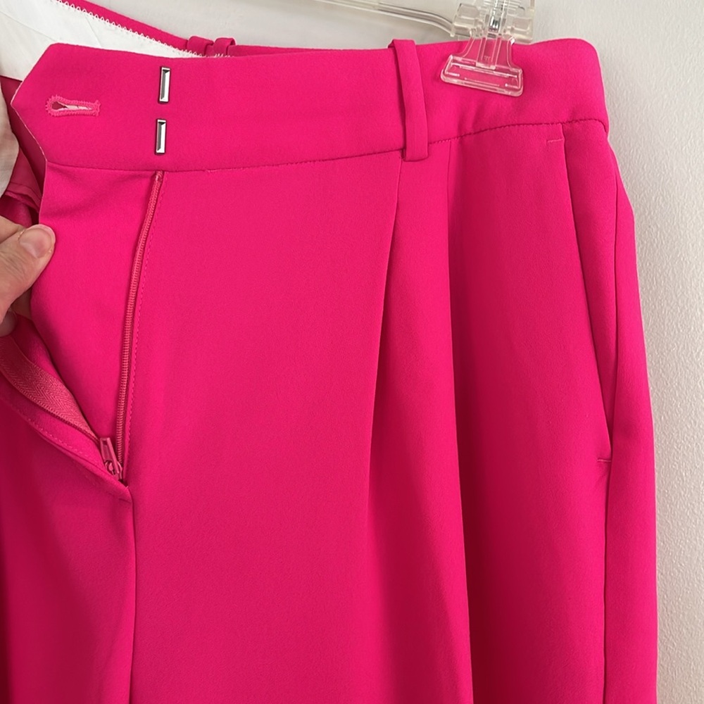 NEW! J. Crew Essential wide leg drapey BS581 neon pink pleated menswear … - Picture 6 of 11